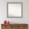 Amanti Art Non-Beveled Wall Mirror, Elegant Brushed Bronze Frame